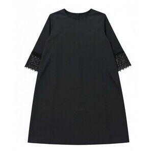 Charlie Paige Black Lace Bell Sleeve Sheath Dress Women’s Large Cocktail Party